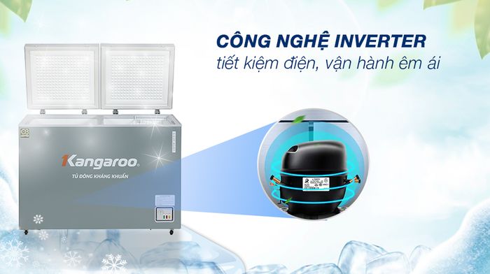 Tủ đông Kangaroo 430 lít KGFZ490IG1 - Công nghệ tiết kiệm điện