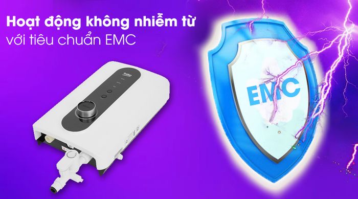 Máy nước nóng Beko BWI45S2D-213 4500W - Chống nhiễm điện từ với EMC