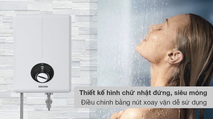 Bình nóng lạnh trực tiếp Stiebel Eltron 4500W XGP 45 EC - Thiết kế hình chữ nhật đứng, siêu mỏng và bảng điều khiển bằng núm vặn xoay dễ sử dụng