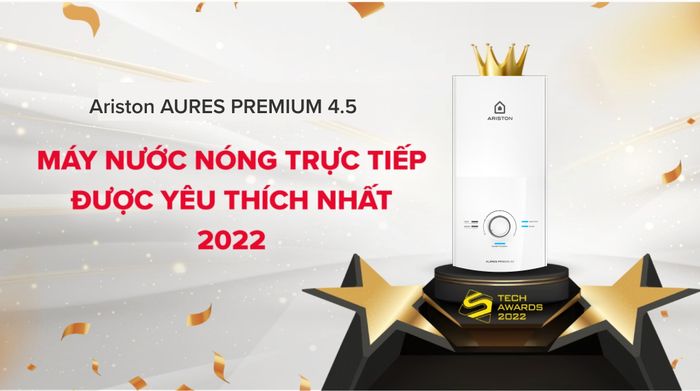 Máy nước nóng trực tiếp Ariston 4500W AURES PREMIUM 4.5 - Sản phẩm được yêu thích nhất