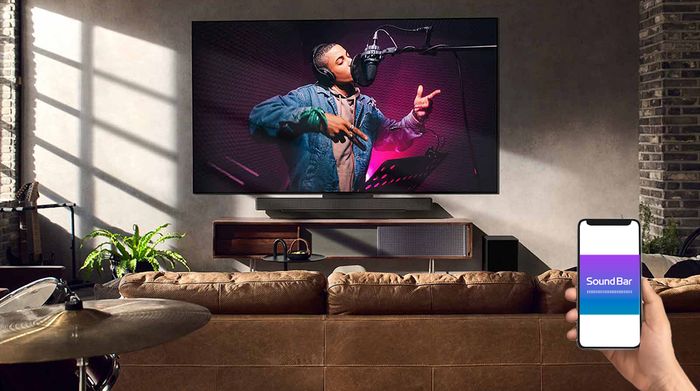 Bộ loa thanh LG SC9S 400W - Điều khiển