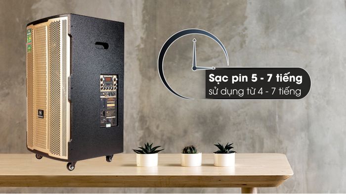 Loa kéo Karaoke Nanomax S-5000 - Thời gian sử dụng