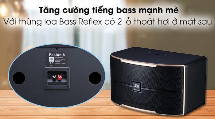 Loa Karaoke JBL Pasion 8 - Kiểu thùng Bass Reflex