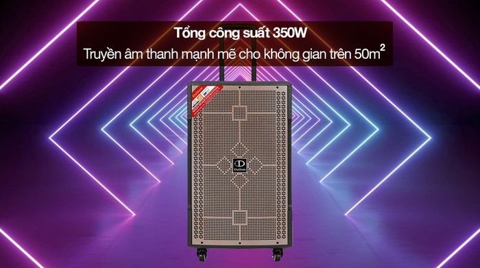 Loa kéo karaoke Dalton TS-12G350N 350W - Tổng công suất 350W cho âm thanh mạnh mẽ lan rộng không gian trên 50m2