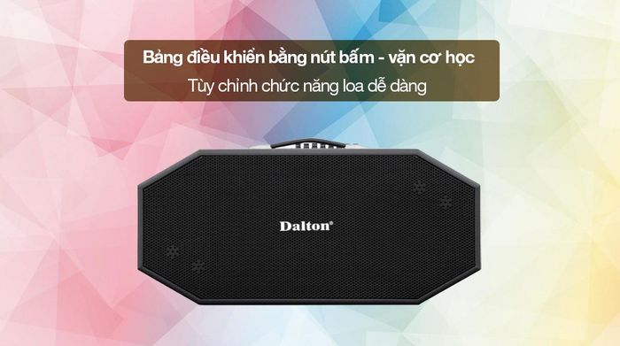 Loa karaoke xách tay Dalton K225H 900W - Bảng điều khiển bằng nút bấm - vặn cơ học dễ sử dụng, thao tác thuận tiện