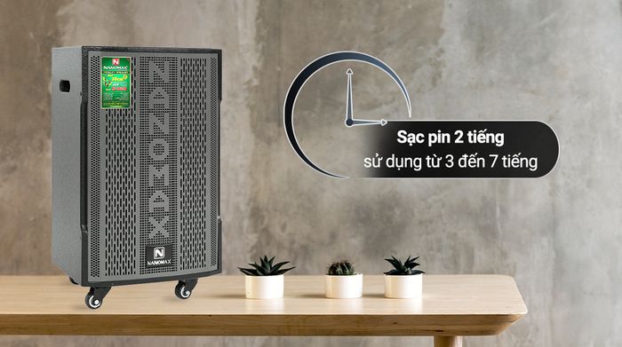 Loa kéo Karaoke Nanomax S-820 - Thời gian sử dụng