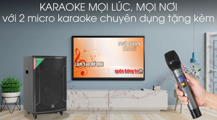Loa Kéo Karaoke Zenbos K-360 1200W Hát karaoke