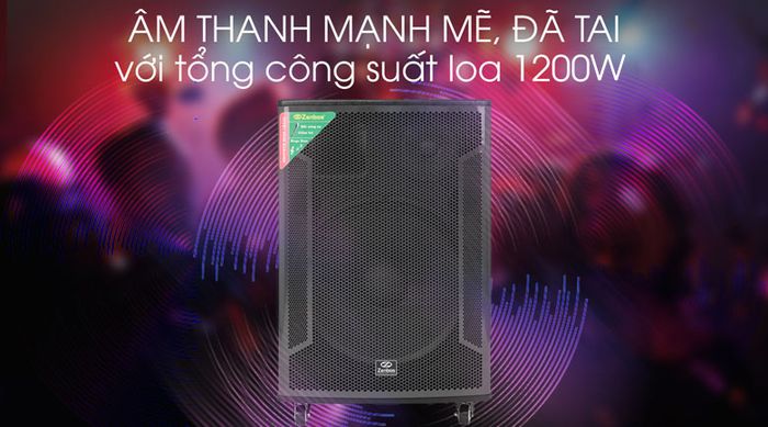 Loa kéo karaoke Zenbos K-360 1200W