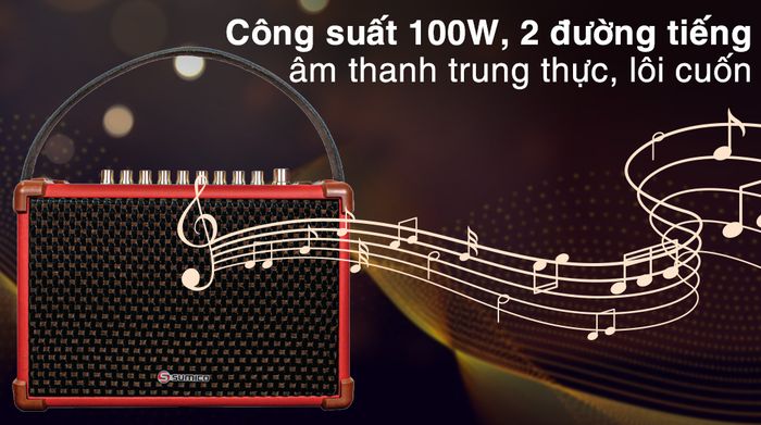 Loa karaoke xách tay Sumico BELLA 42 Red 100W