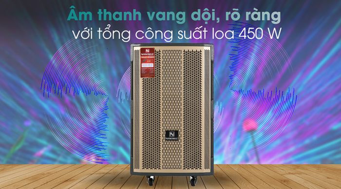 Loa kéo Karaoke Nanomax S-1000 450W - Công suất