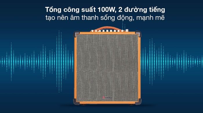 Loa karaoke xách tay Sumico MSP10A 100W - Công suất