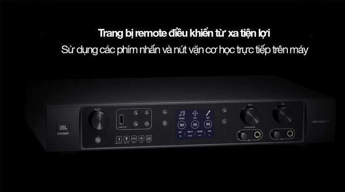 Thiết bị khuếch đại âm tần JBL BEYOND3 - Điều khiển bằng remote và các bảng điều khiển trên thân máy amply