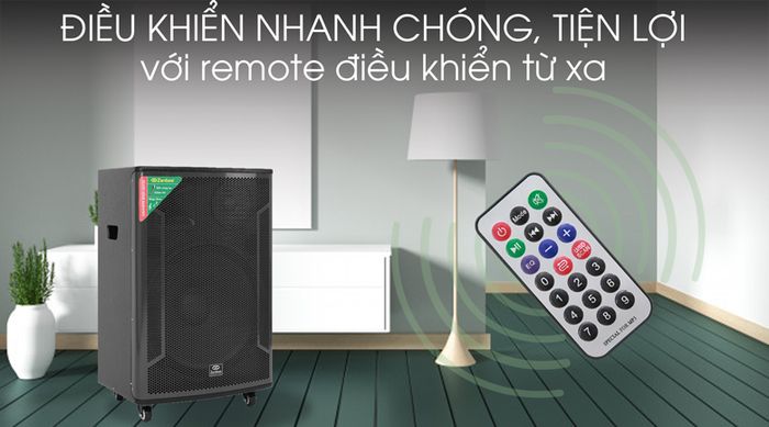 Loa Kéo Karaoke Zenbos K-360 1200W Remote