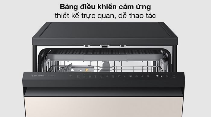 Máy rửa chén độc lập Samsung Bespoke DW60CB750FAPSV - Bảng điều khiển