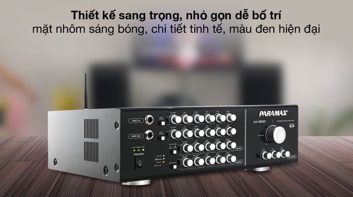 Amply Paramax AX-1800 700W - Thiết kế