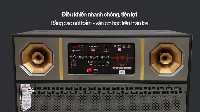 Loa kéo karaoke Jammy S8078K 1800W - Điều khiển