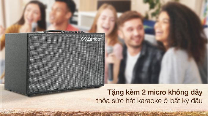 Loa karaoke xách tay Zenbos K-180 300W - Tiện ích
