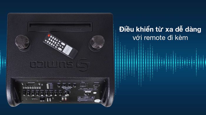 Loa kéo karaoke Sumico DSP40 600W - Điều khiển