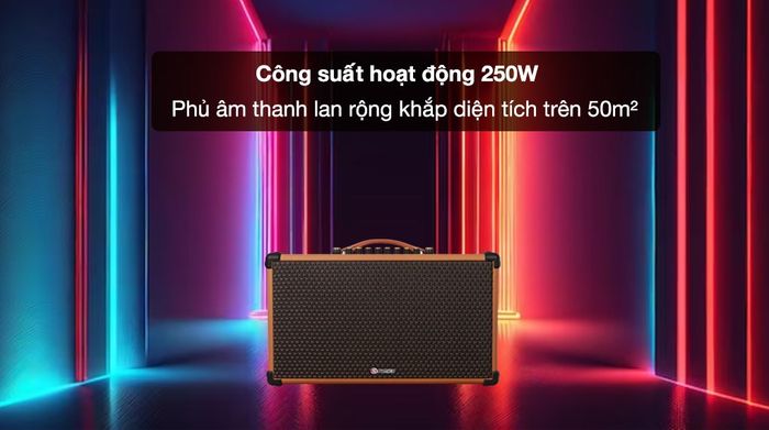 Loa karaoke xách tay Sumico BT-S82 - Công suất 250W, thích hợp sử dụng trên 50m2