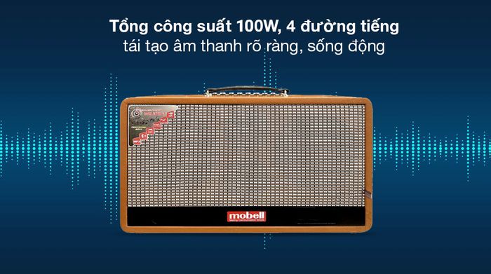 Loa karaoke xách tay Mobell MK-4960A 100W - Công suất
