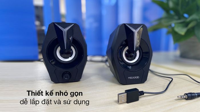 Loa vi tính Microlab B26 - Thiết kế nhỏ nhắn, bề mặt phủ sắc đen bóng thời thượng