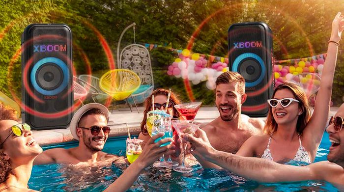 Loa kéo karaoke LG Xboom XL7S 250W - Kết nối