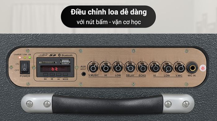 Loa karaoke xách tay Dalton PS-K20A 250W - Điều khiển