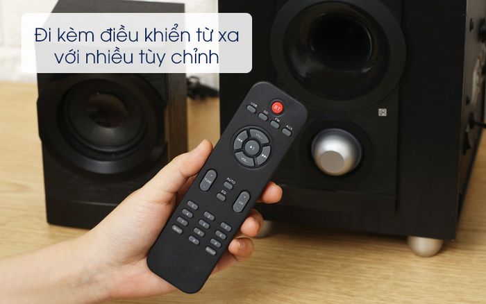 Loa vi tính 2.1 Enkor E700 đen dễ dàng điều khiển từ xa