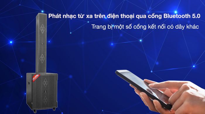 Bộ loa điện karaoke Dalton CA18-S118/CA18-F605 1500W - Phát nhạc từ xa trên điện thoại nhanh chóng cùng một số cổng kết nối khác thuận tiện cho việc ghép thiết bị