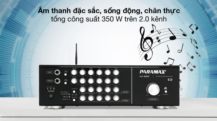 Amply Paramax AX-850 350W - Âm thanh đặc sắc