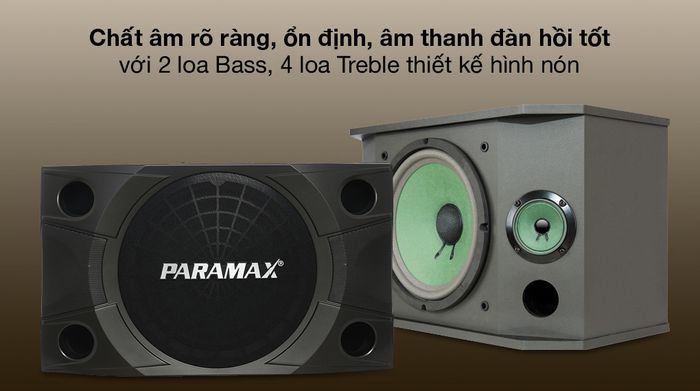 Cặp loa karaoke Paramax LX-850 400W - Chất âm rõ ràng