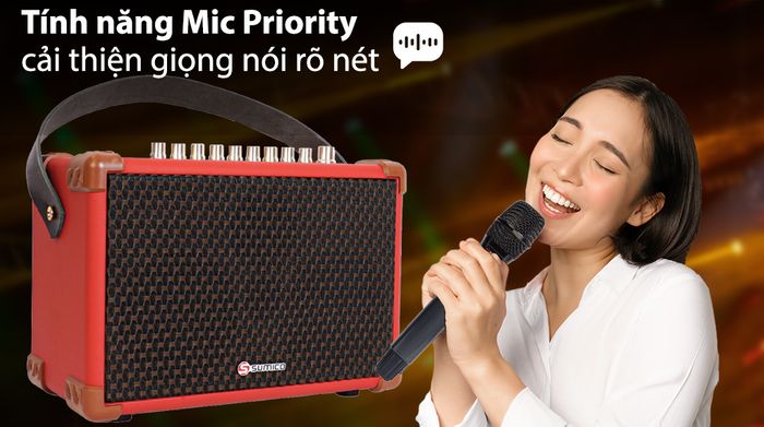Loa karaoke xách tay Sumico BELLA 42 Red 100W