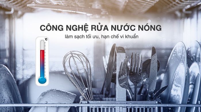 Máy rửa chén độc lập Hafele HDW-F601B (535.29.670) - Công nghệ rửa - sấy