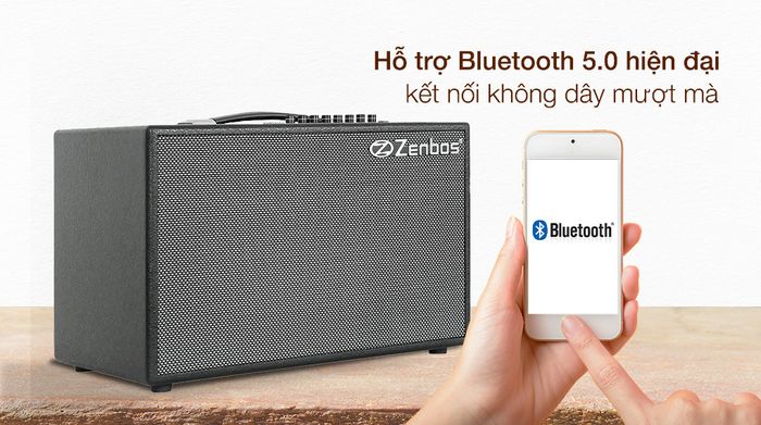 Loa karaoke xách tay Zenbos K-180 300W - Kết nối