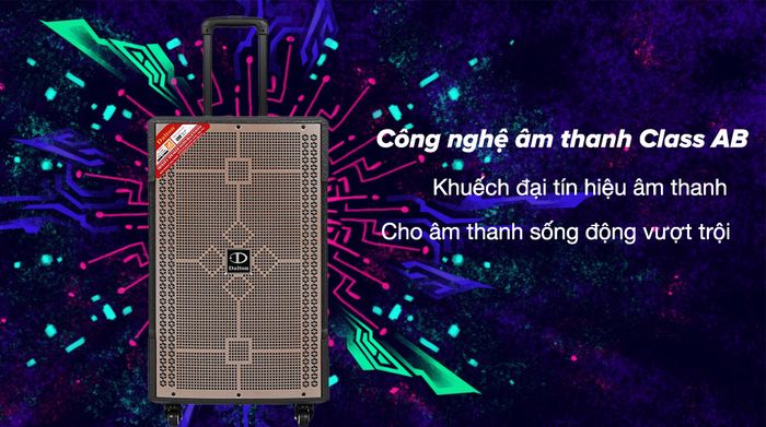 Loa kéo karaoke Dalton TS-12G350N 350W - Công nghệ âm thanh Class AB giúp khuếch đại tín hiệu âm thanh mạnh mẽ