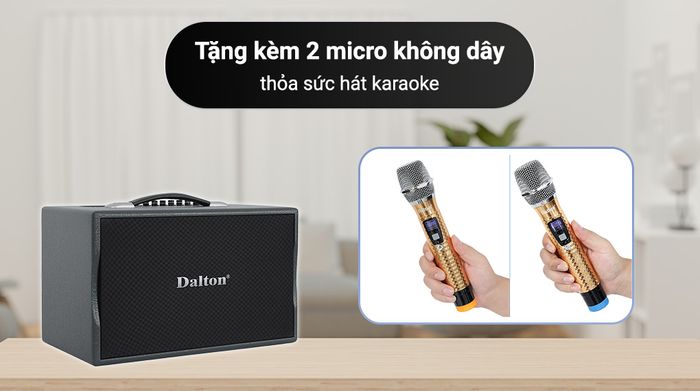 Loa karaoke xách tay Dalton PS-K20A 250W - Tiện ích