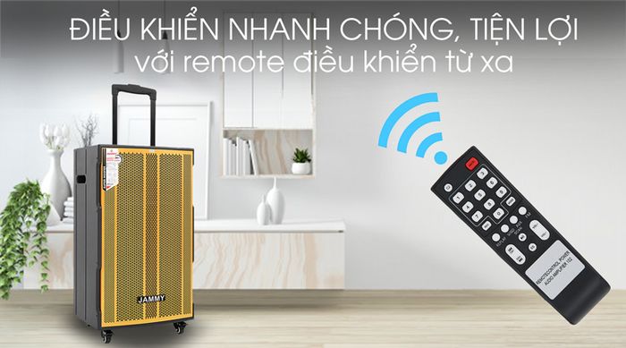 Loa kéo Karaoke Jammy AM4218 600W - Remote điều khiển từ xa