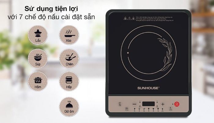 Chế độ nấu - Bếp từ Sunhouse SHD6159