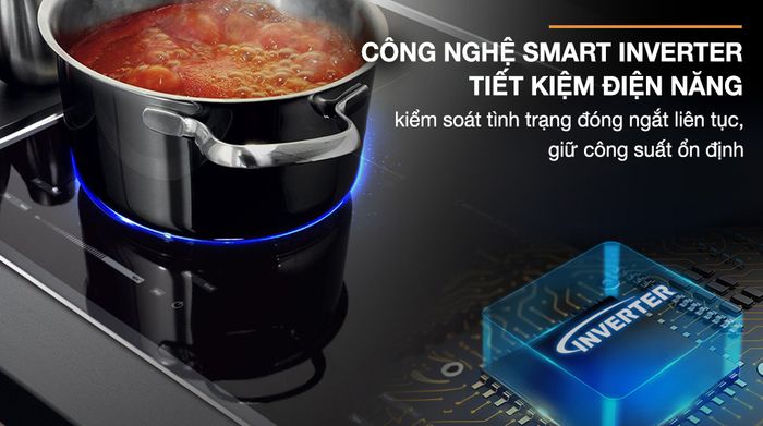 Smart Inverter - Bếp từ đôi lắp âm Sunhouse Mama MMB82052-TMD