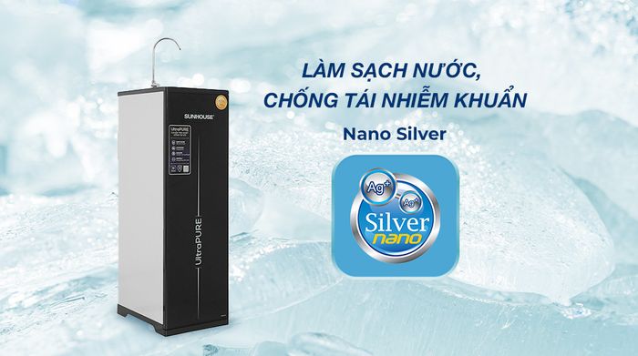 Máy lọc nước RO Sunhouse UltraPURE SHA8810K 10 lõi - Nano silver