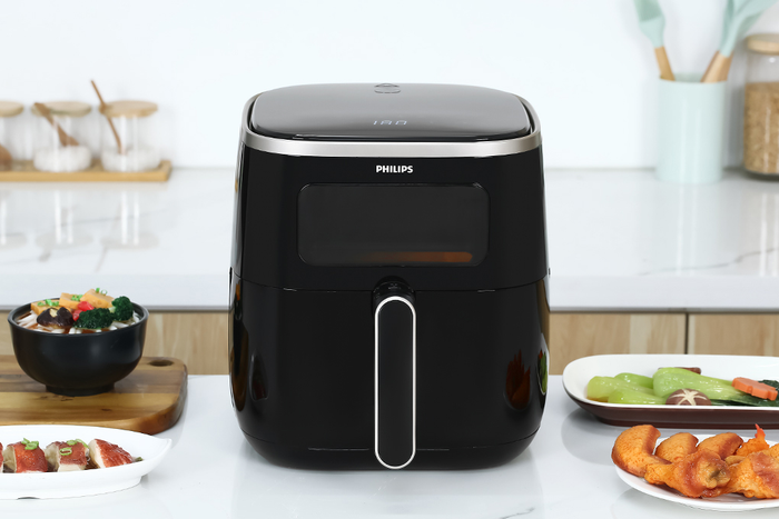 Nồi chiên không dầu Philips HD9257/80 5.6 lít - Công nghệ, nhiệt độ, thời gian