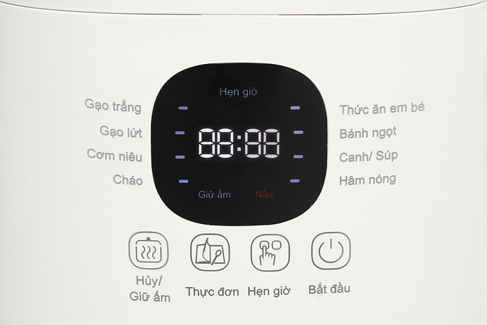 Nồi cơm điện tử Tefal 0.7 lít RK515168 - Bảng điều khiển