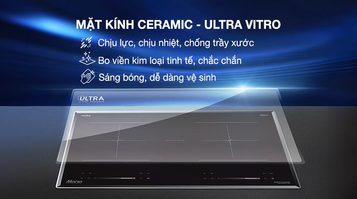 Mặt kính - Bếp từ hồng ngoại lắp âm Sunhouse Mama MMB82041-TMD
