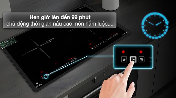 Bếp từ đôi lắp âm Pramie PRTH-A2 - Hẹn giờ