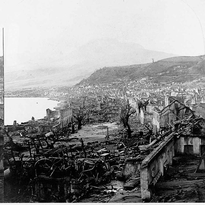 Martinique Town After Volcanic Eruption