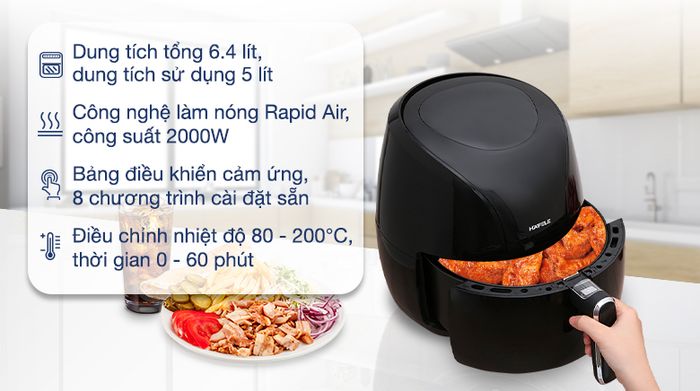 Nồi chiên không dầu Hafele HS-AF601B (535.43.714) - Tổng quan