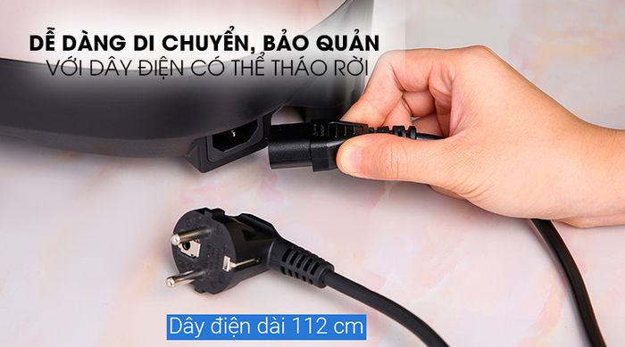 Dây điện nồi cơm điện tử Midea MB-FS5023 1.8 lít