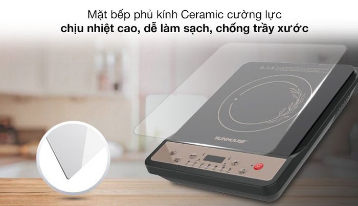Mặt kính - Bếp từ Sunhouse SHD6159