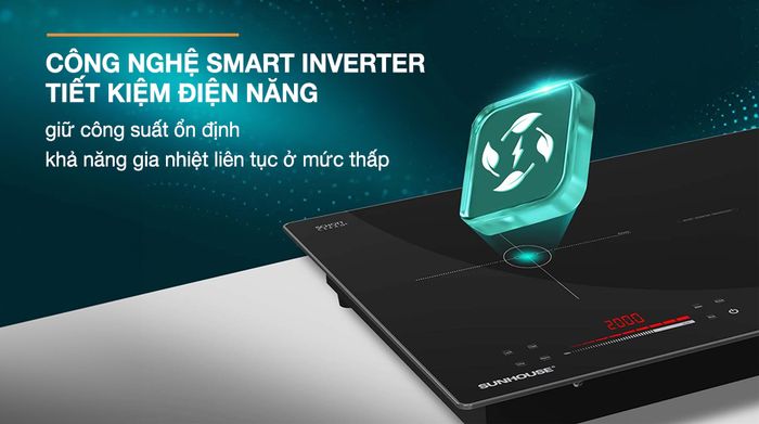 Inverter - Bếp từ đôi lắp âm Sunhouse SHB82062-MMD