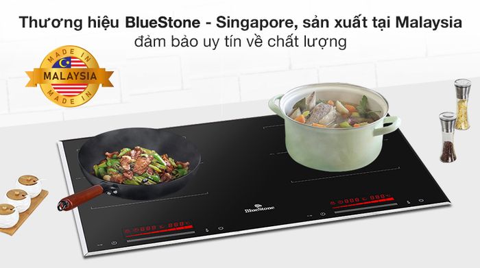 Thương hiệu, xuất xứ - Bếp từ đôi lắp âm BlueStone ICB-6917